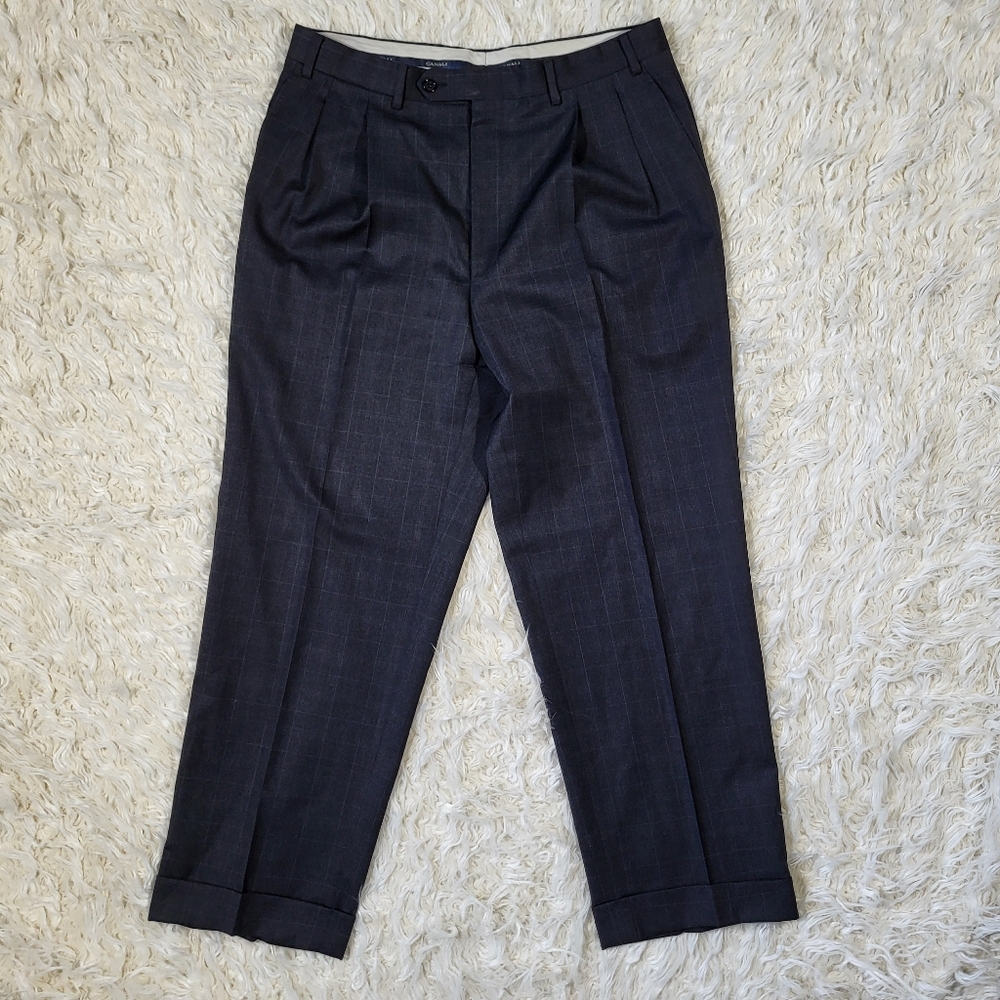 Canali Men’s 100% Wool Dress Pants Size 7 R